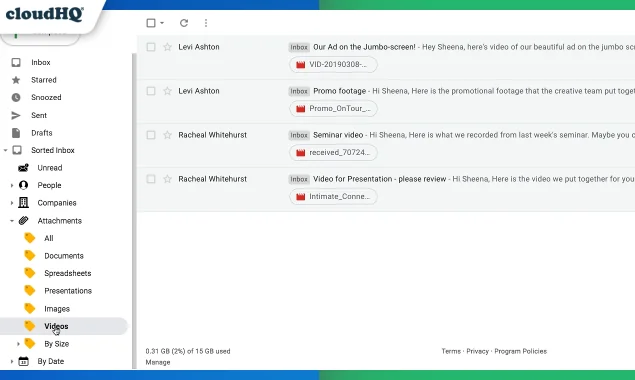 Sort Gmail Inbox by cloudHQ screenshot 11 of 12