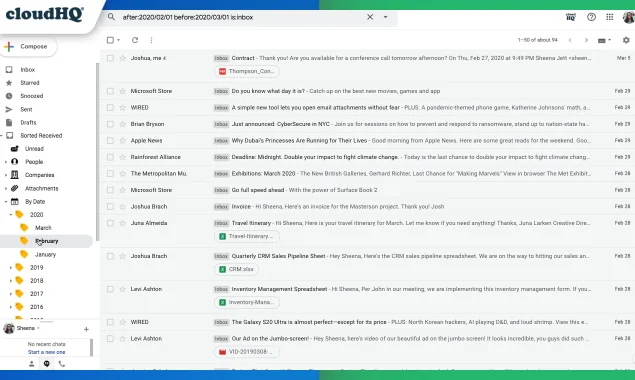 Sort Gmail Inbox by cloudHQ screenshot 12 of 12