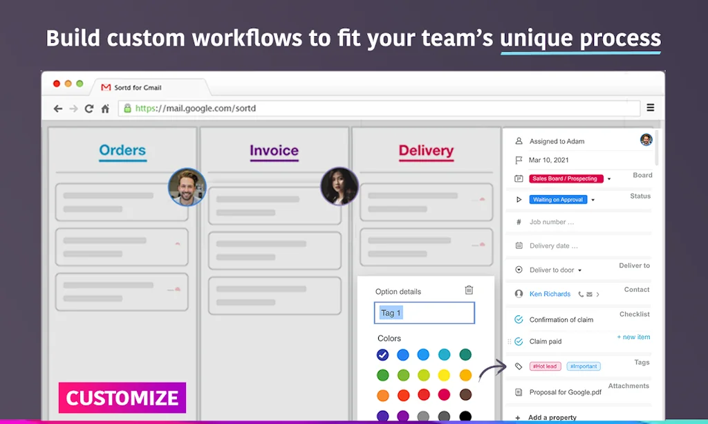 Sortd for Gmail screenshot 2 of 3