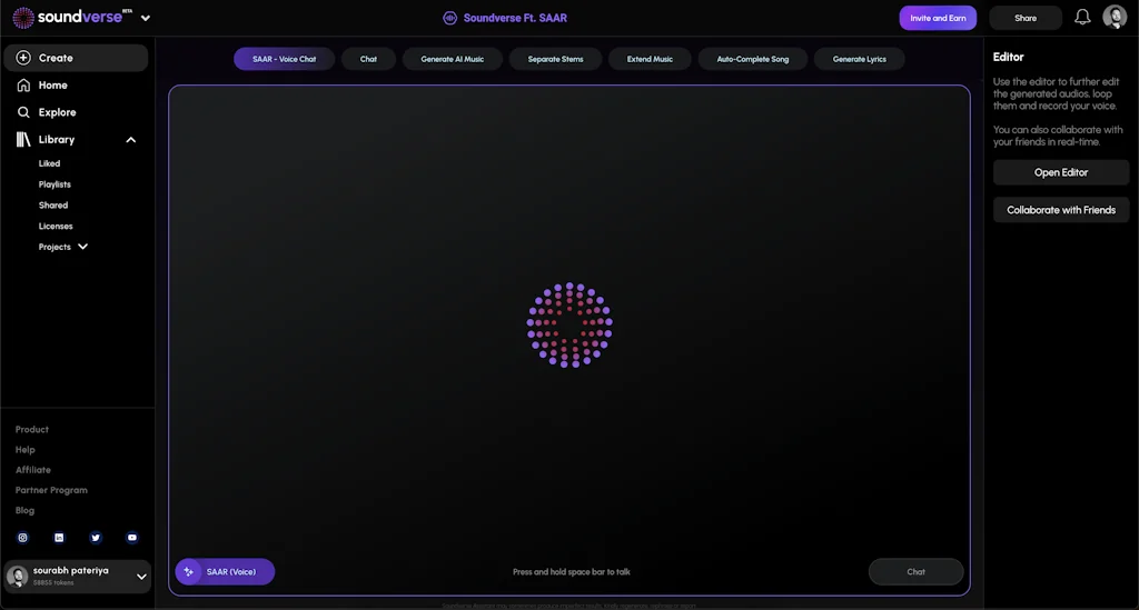 Soundverse Ft. SAAR screenshot 2 of 4