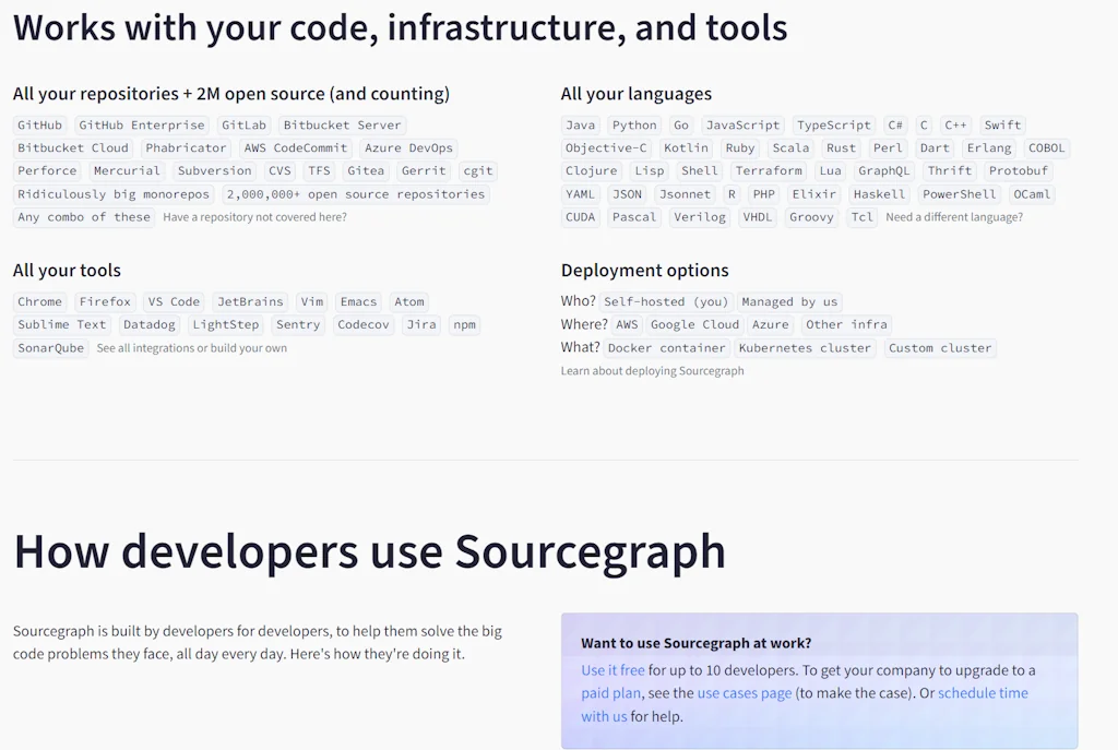 Sourcegraph screenshot 2 of 5