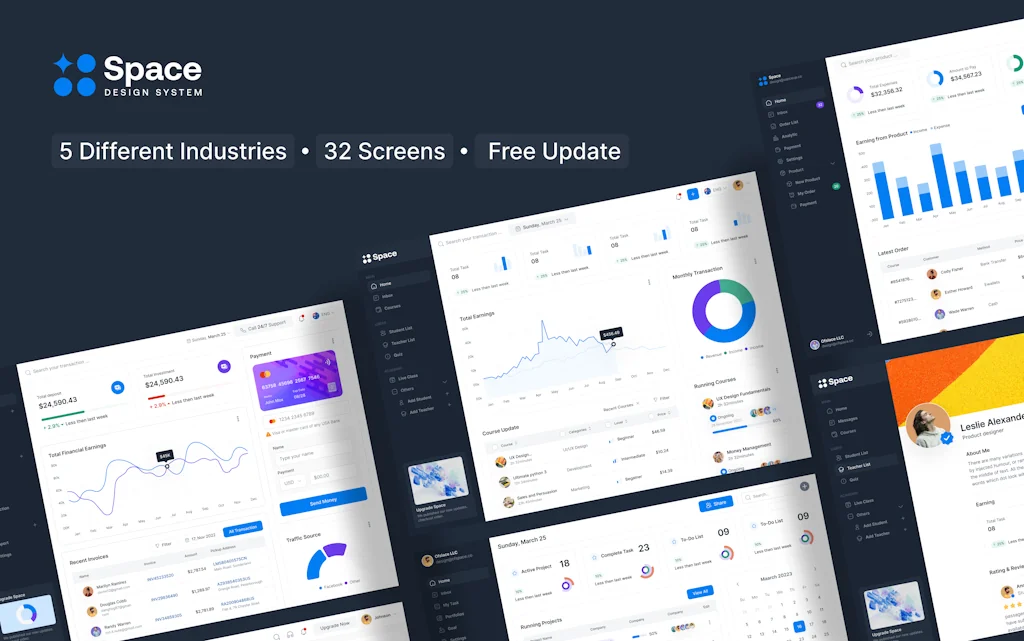 Space Figma Design System and UI Kit screenshot 2 of 5