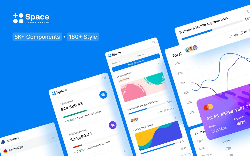Space Figma Design System and UI Kit screenshot 4 of 5