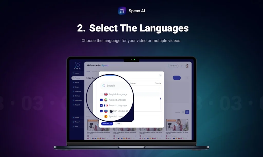 Speax - AI Video Dubbing screenshot 3 of 6