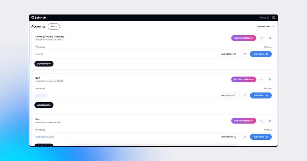 SplitHub.io screenshot 2 of 3