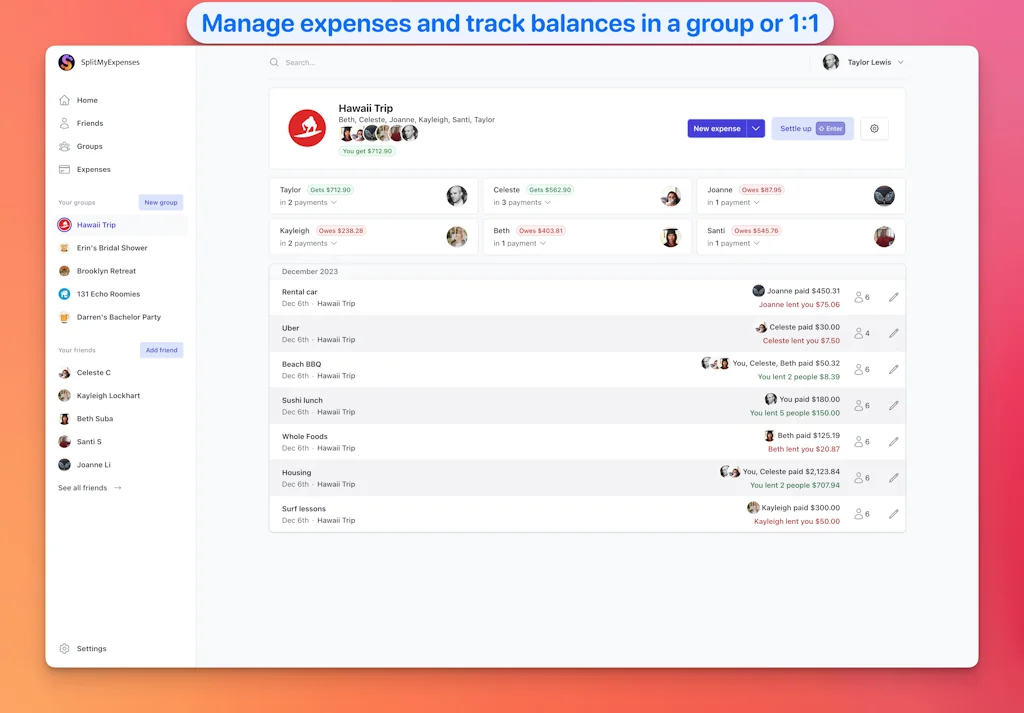 SplitMyExpenses screenshot 2 of 3