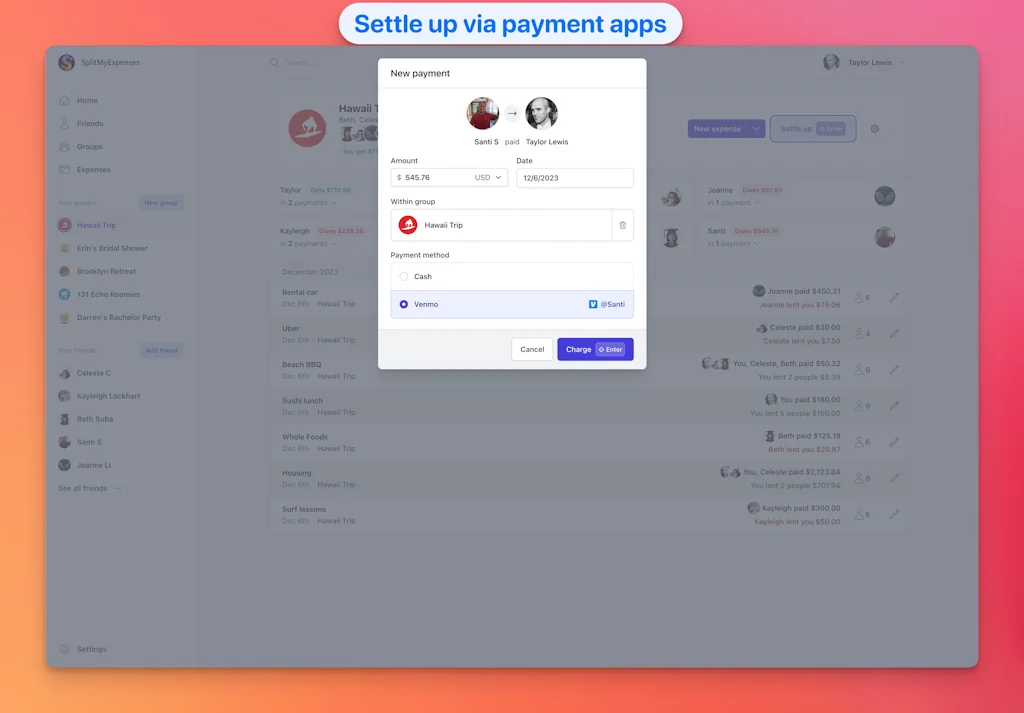 SplitMyExpenses screenshot 3 of 3