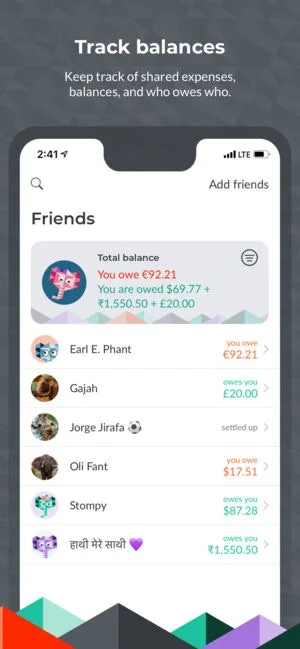 Splitwise screenshot 1 of 6
