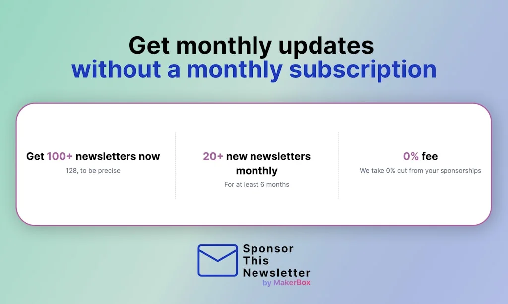 Sponsor This Newsletter screenshot 5 of 5