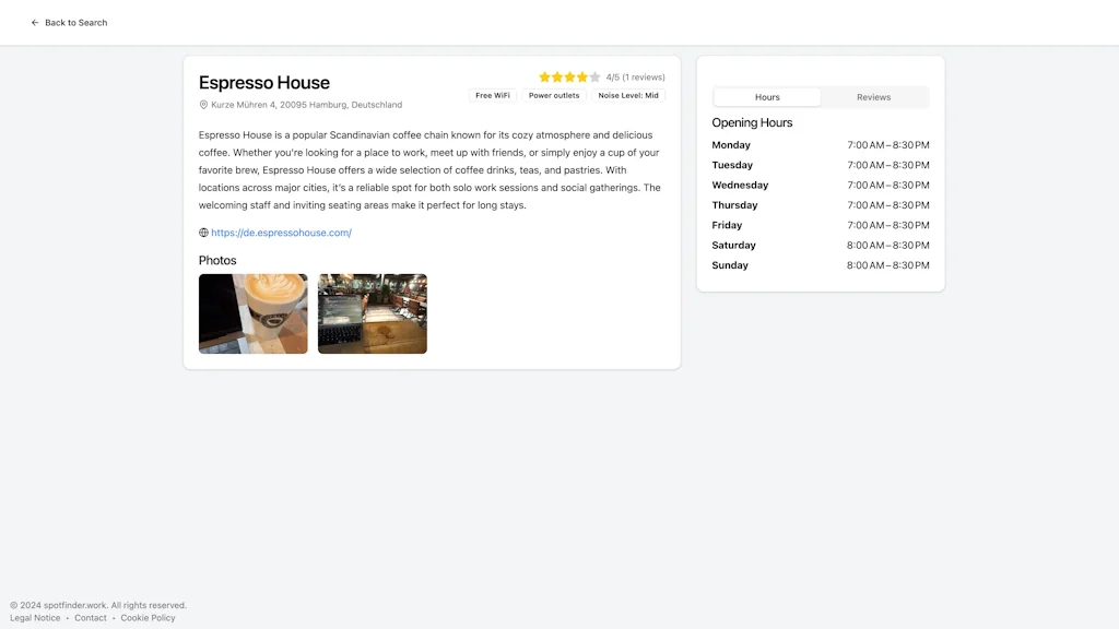 SpotFinder screenshot 2 of 3