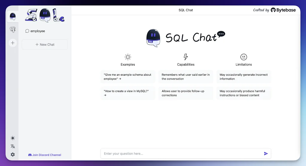 SQL Chat screenshot 1 of 3
