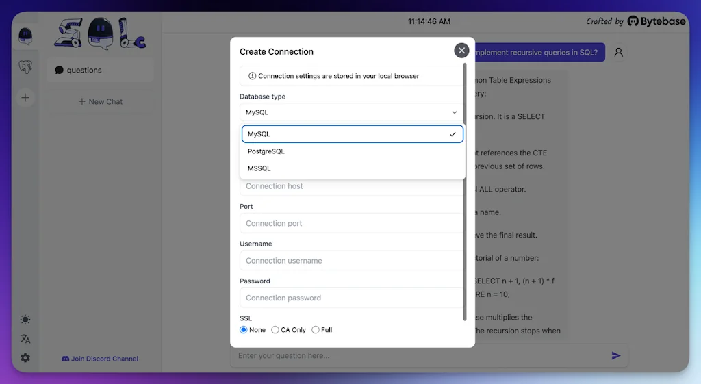 SQL Chat screenshot 2 of 3