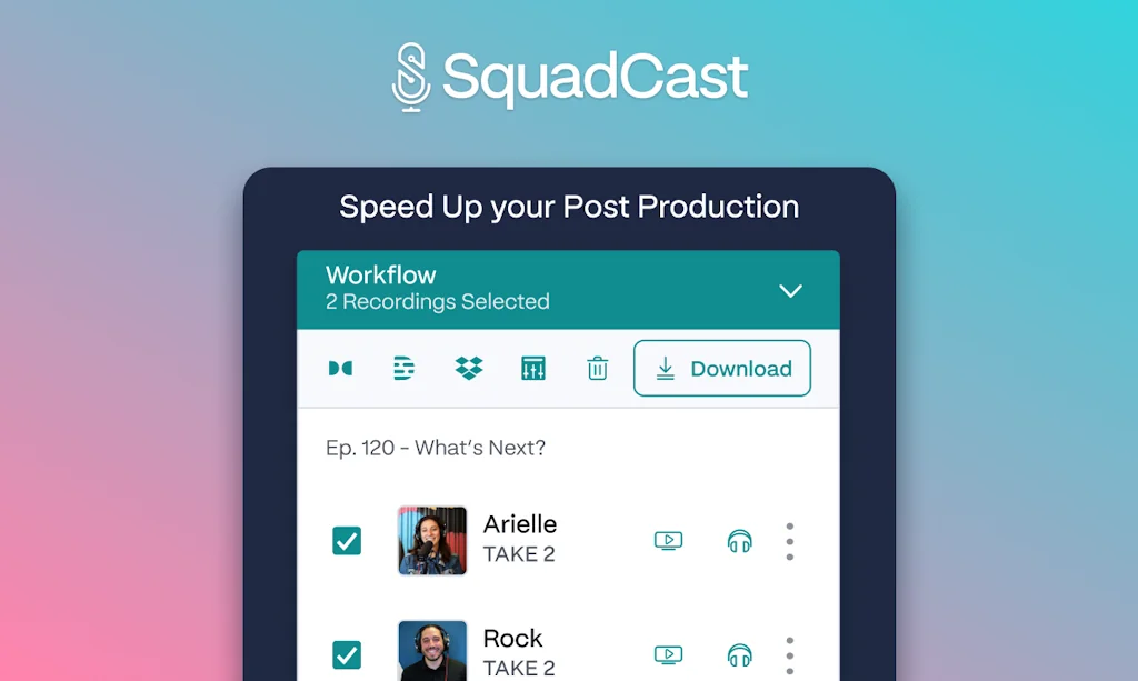 SquadCast by Descript screenshot 6 of 10