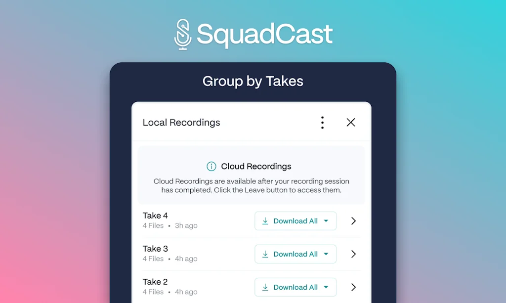 SquadCast by Descript screenshot 8 of 10