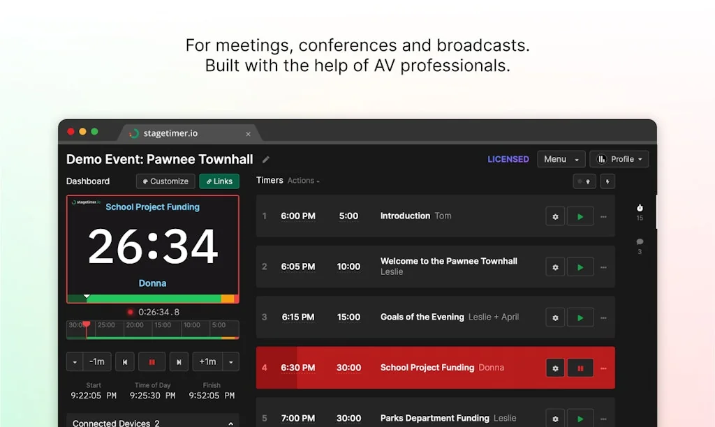 stagetimer.io screenshot 3 of 5