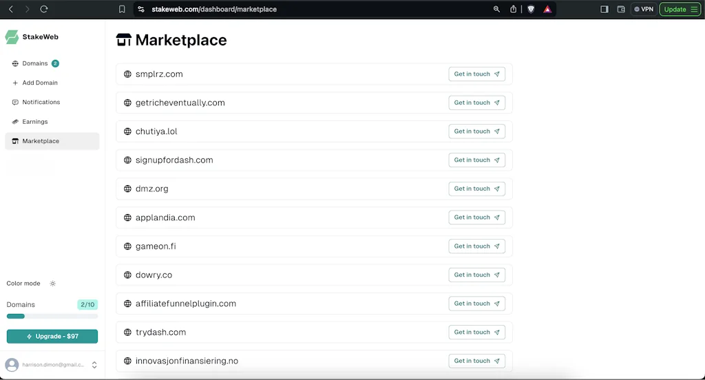 StakeWeb screenshot 9 of 11