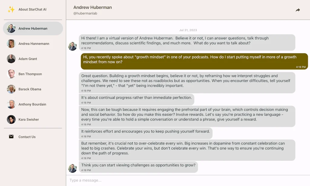 StarChat AI screenshot 1 of 7
