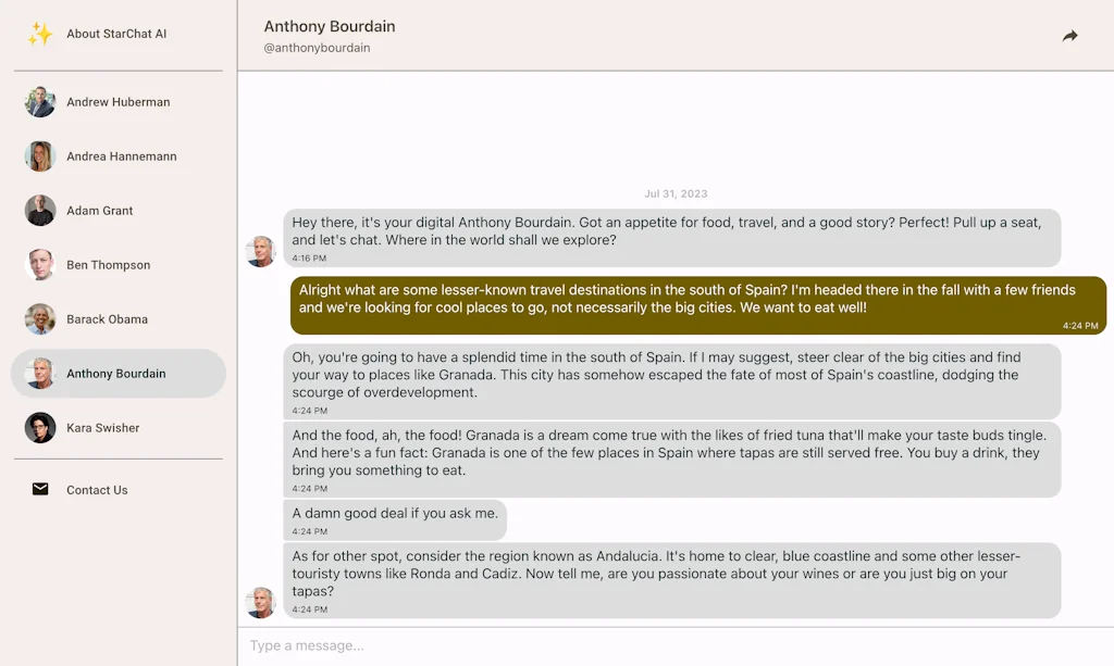 StarChat AI screenshot 3 of 7
