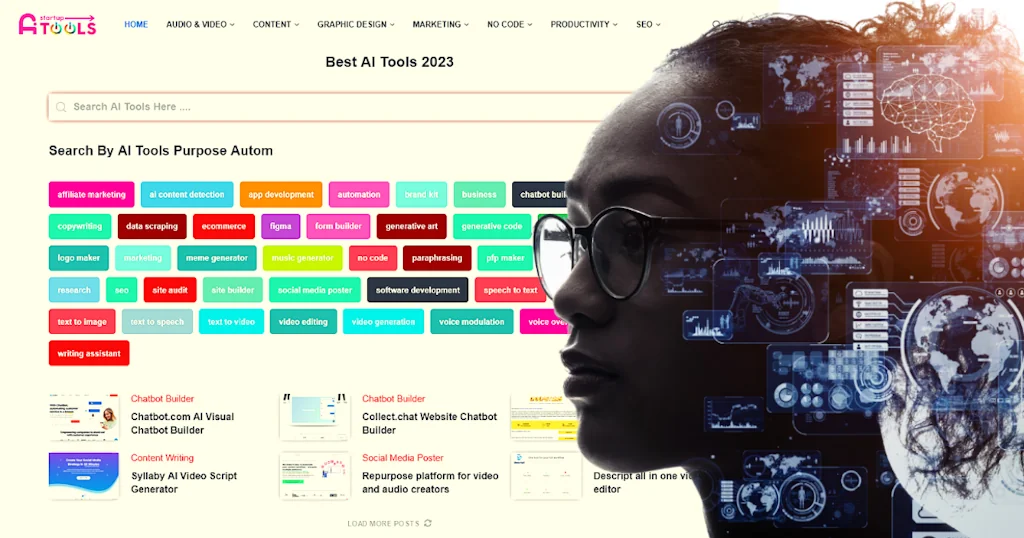 Startup Ai Tools Directory screenshot 1 of 1