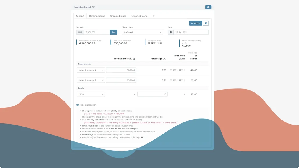 Startup Fundraising Calculator screenshot 8 of 8