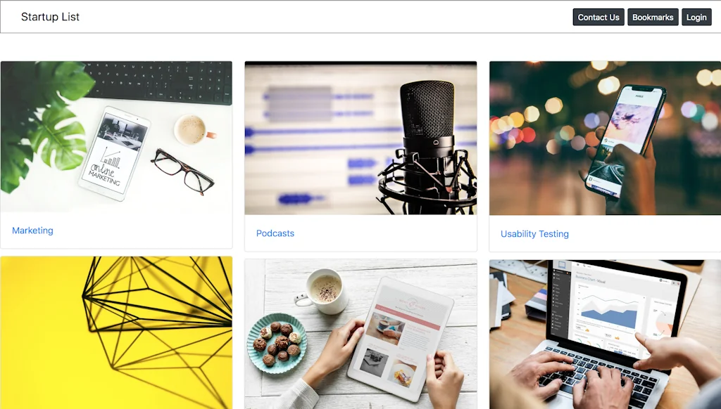 Startup List screenshot 1 of 5