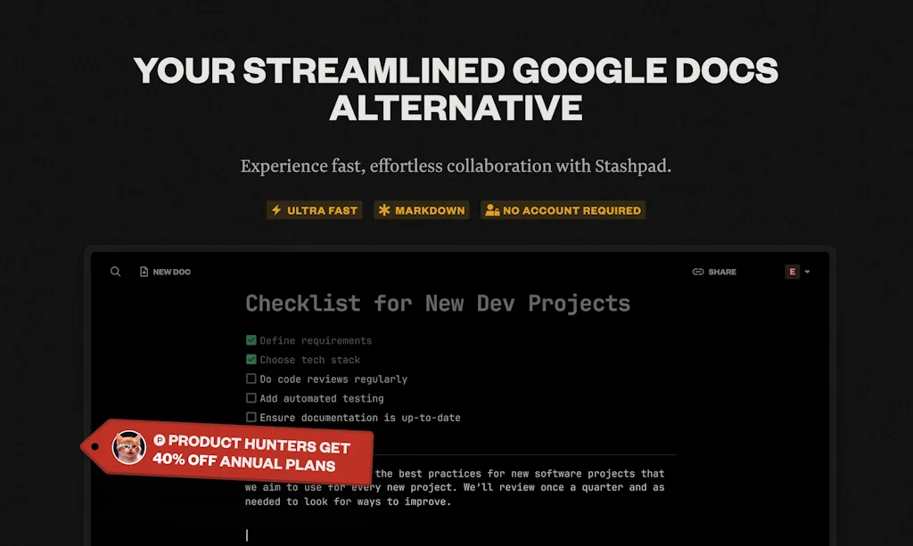 Stashpad Docs screenshot 2 of 6