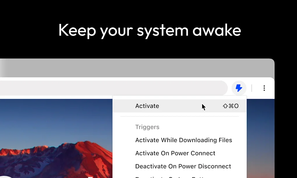 Stay Awake for Chrome and Edge screenshot 1 of 3
