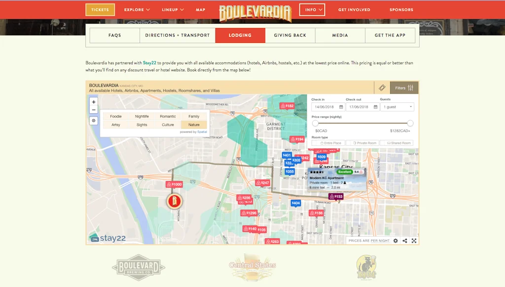 Stay22 screenshot 1 of 6