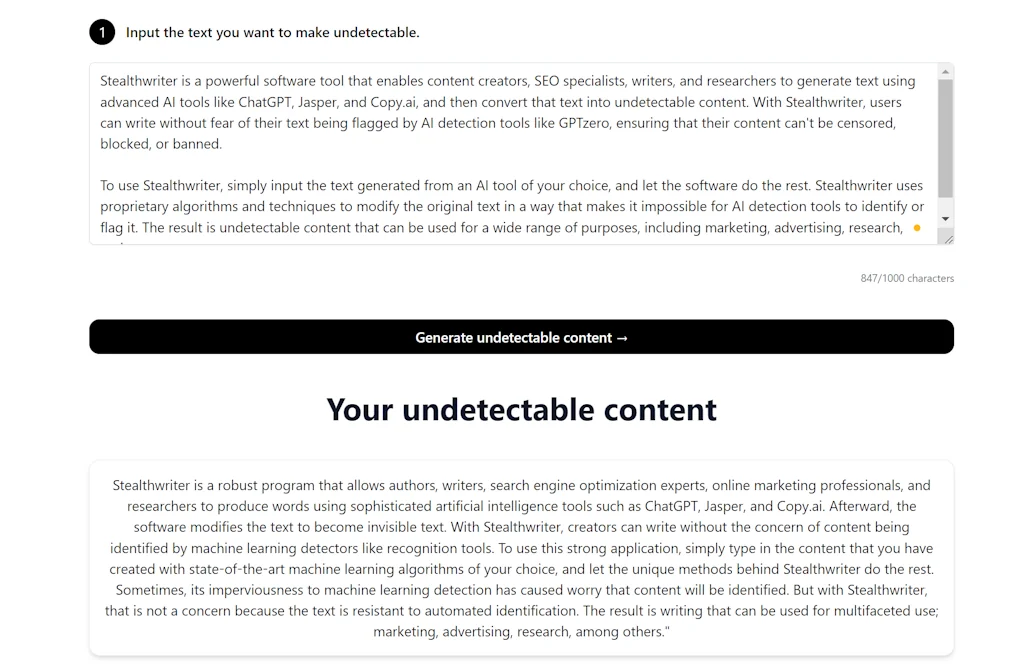 StealthWriter screenshot 2 of 3