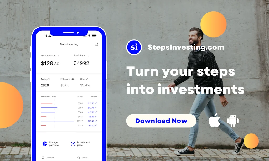StepsInvesting: Walk & Invest screenshot 1 of 4