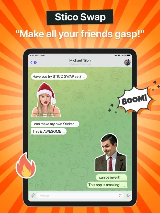 Stico - Ai Face Swap Sticker  screenshot 2 of 6