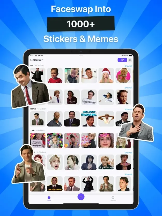 Stico - Ai Face Swap Sticker  screenshot 3 of 6