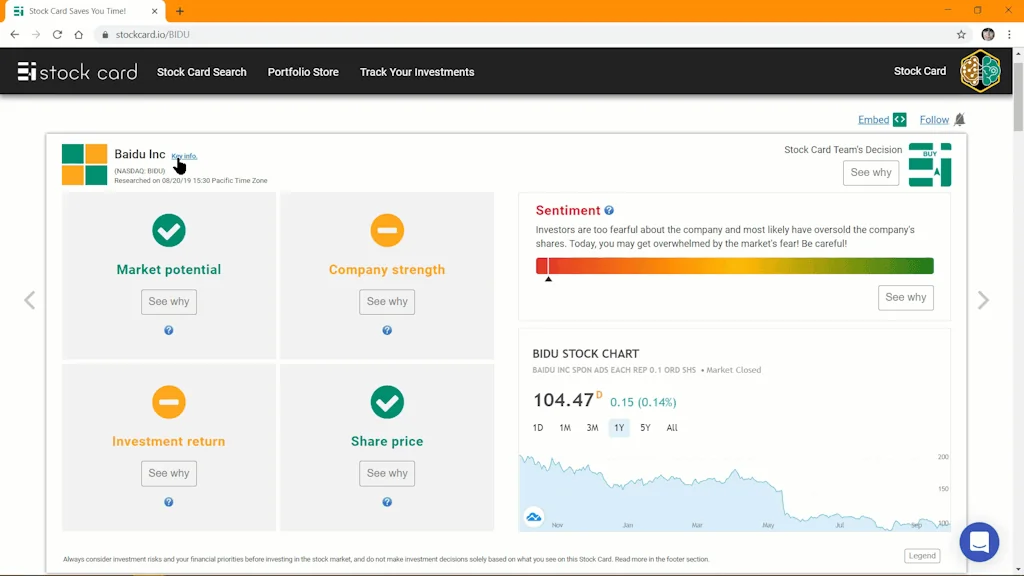 Stock Card screenshot 2 of 2