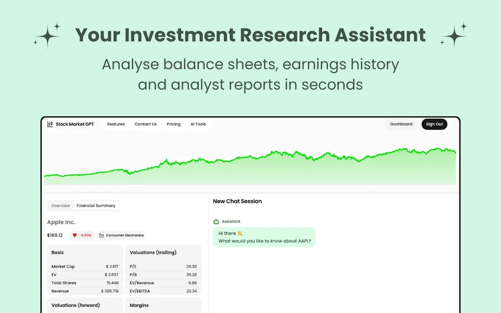 Stock Market GPT for Investment Research screenshot 3 of 4