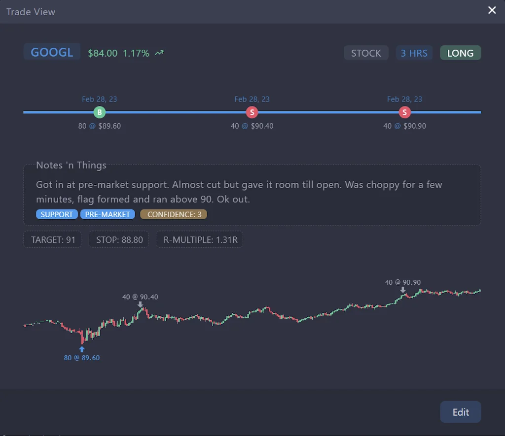 StonkJournal - Trading Journal screenshot 2 of 3
