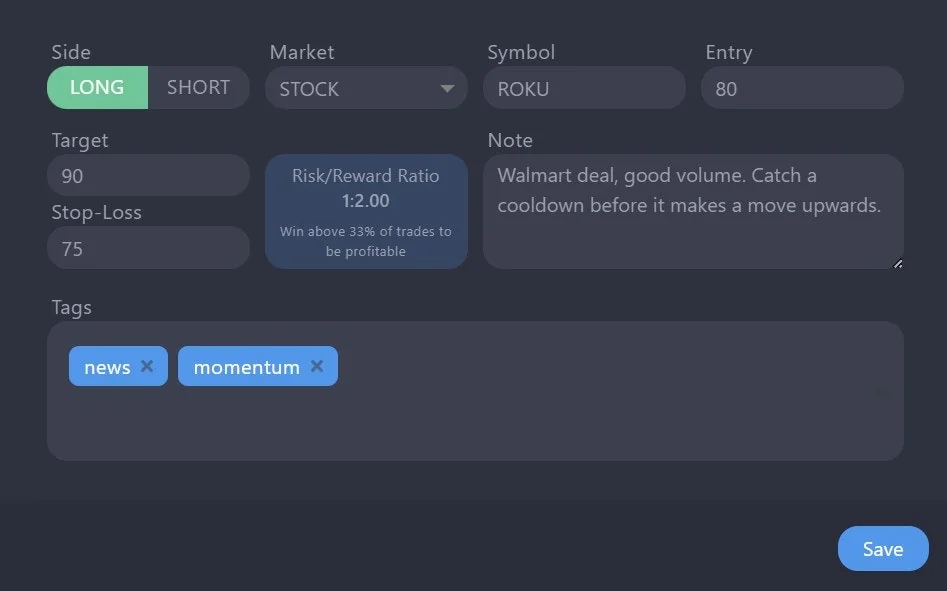 StonkJournal - Trading Journal screenshot 3 of 3