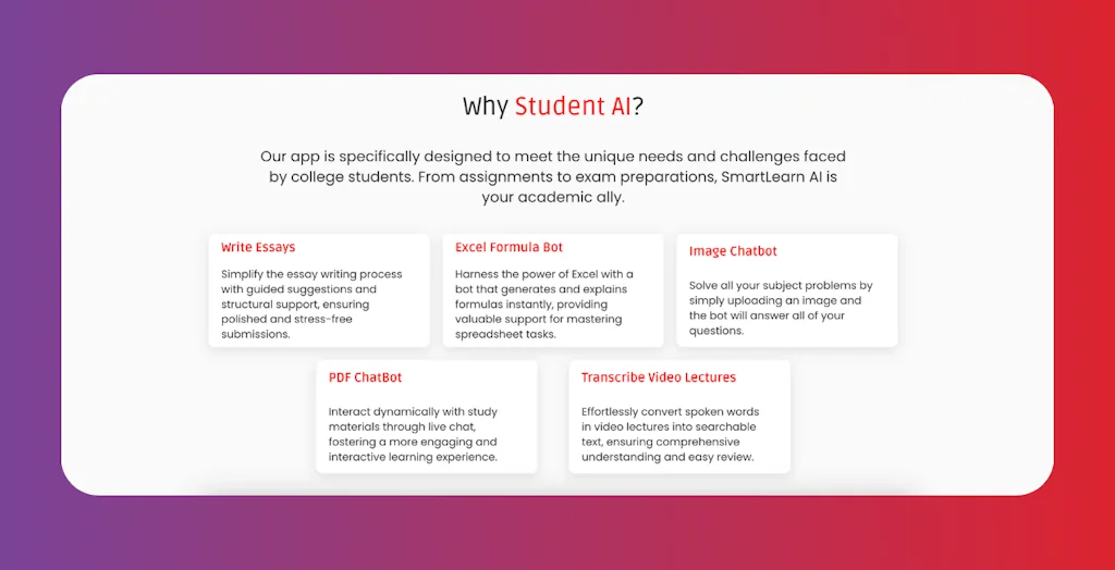 Student AI screenshot 3 of 3