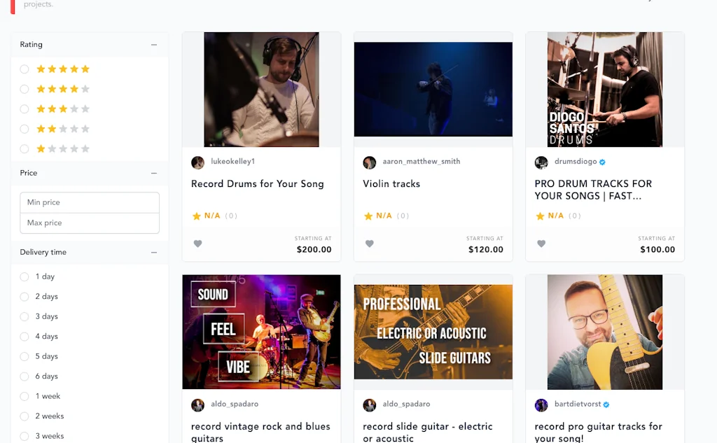 Studio Gigs screenshot 2 of 4