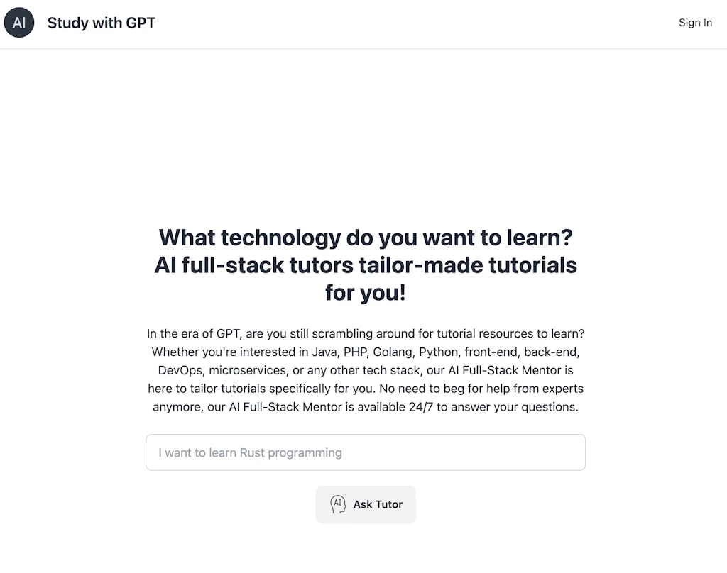 Study with GPT screenshot 1 of 3