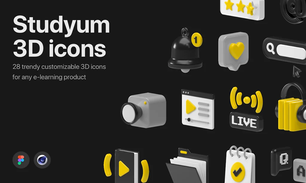 Studyum 3D icons screenshot 1 of 7
