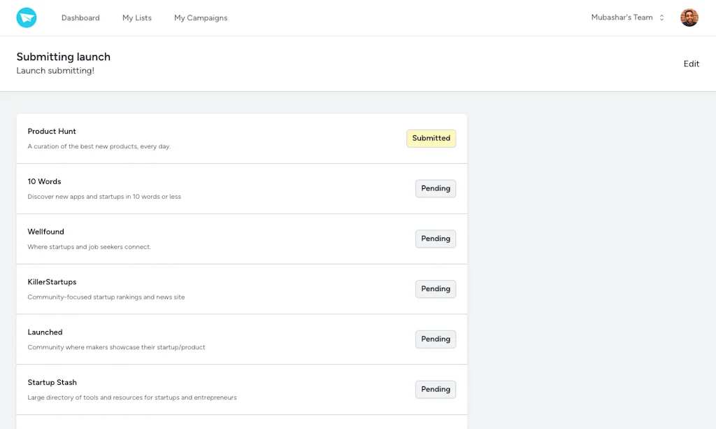 Submitting screenshot 7 of 7