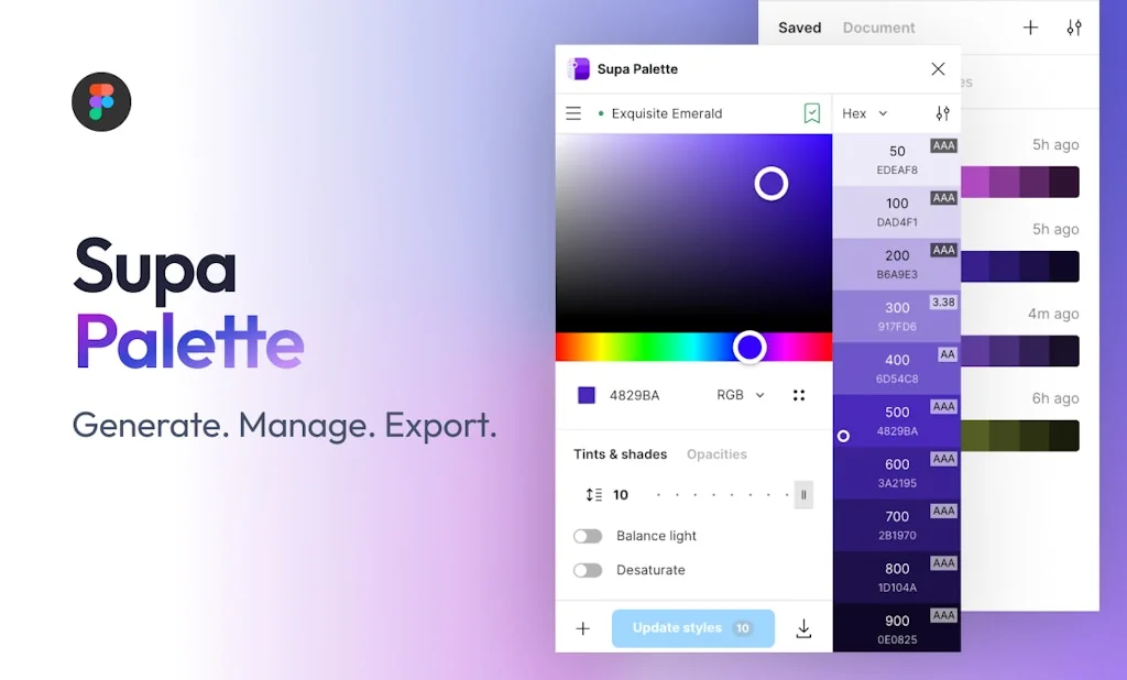 Supa Palette - Figma plugin screenshot 2 of 7