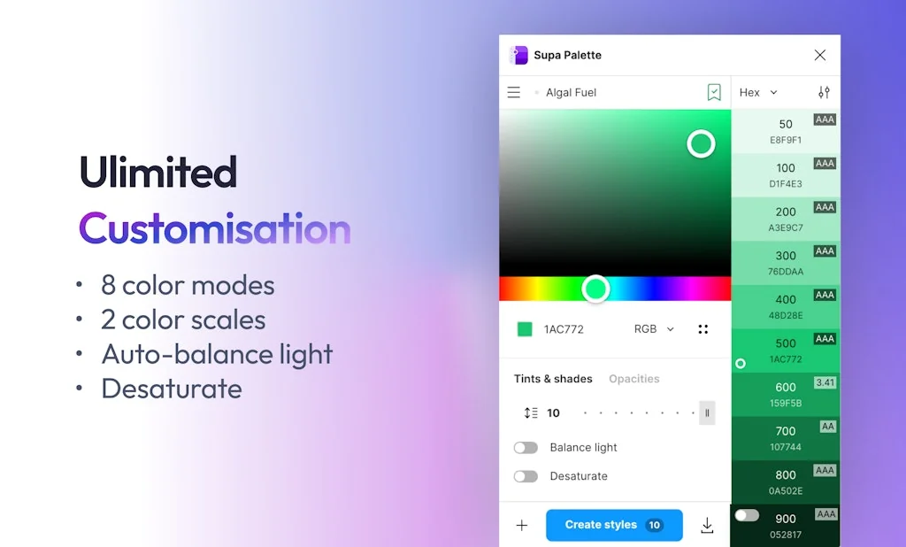Supa Palette - Figma plugin screenshot 4 of 7