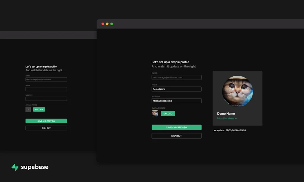 Supabase screenshot 2 of 3