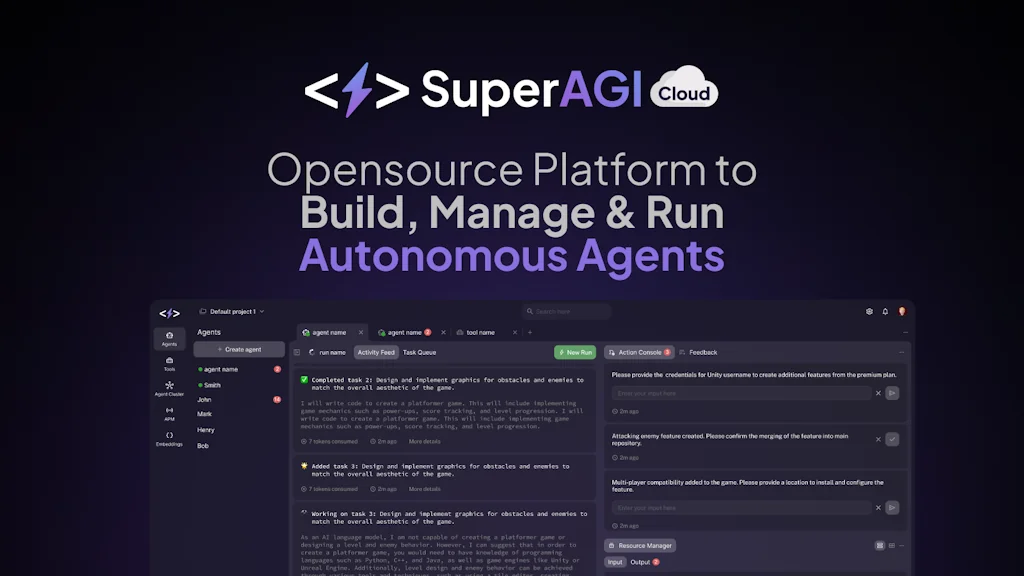 SuperAGI Cloud screenshot 2 of 6
