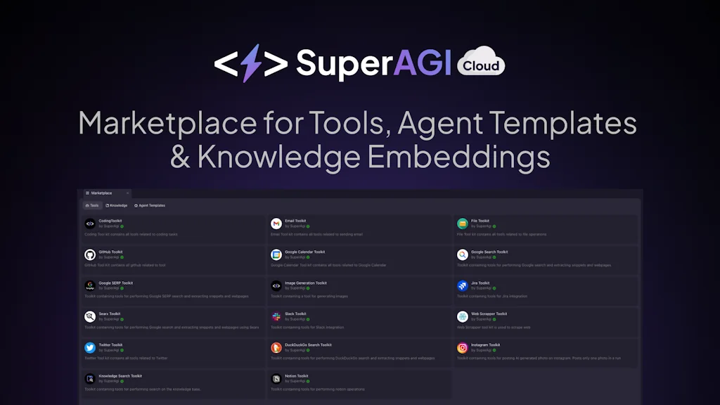 SuperAGI Cloud screenshot 3 of 6