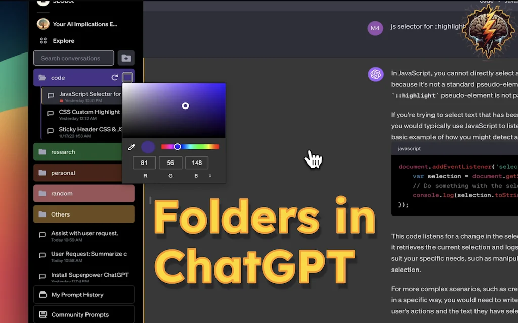 Superpower ChatGPT screenshot 1 of 3
