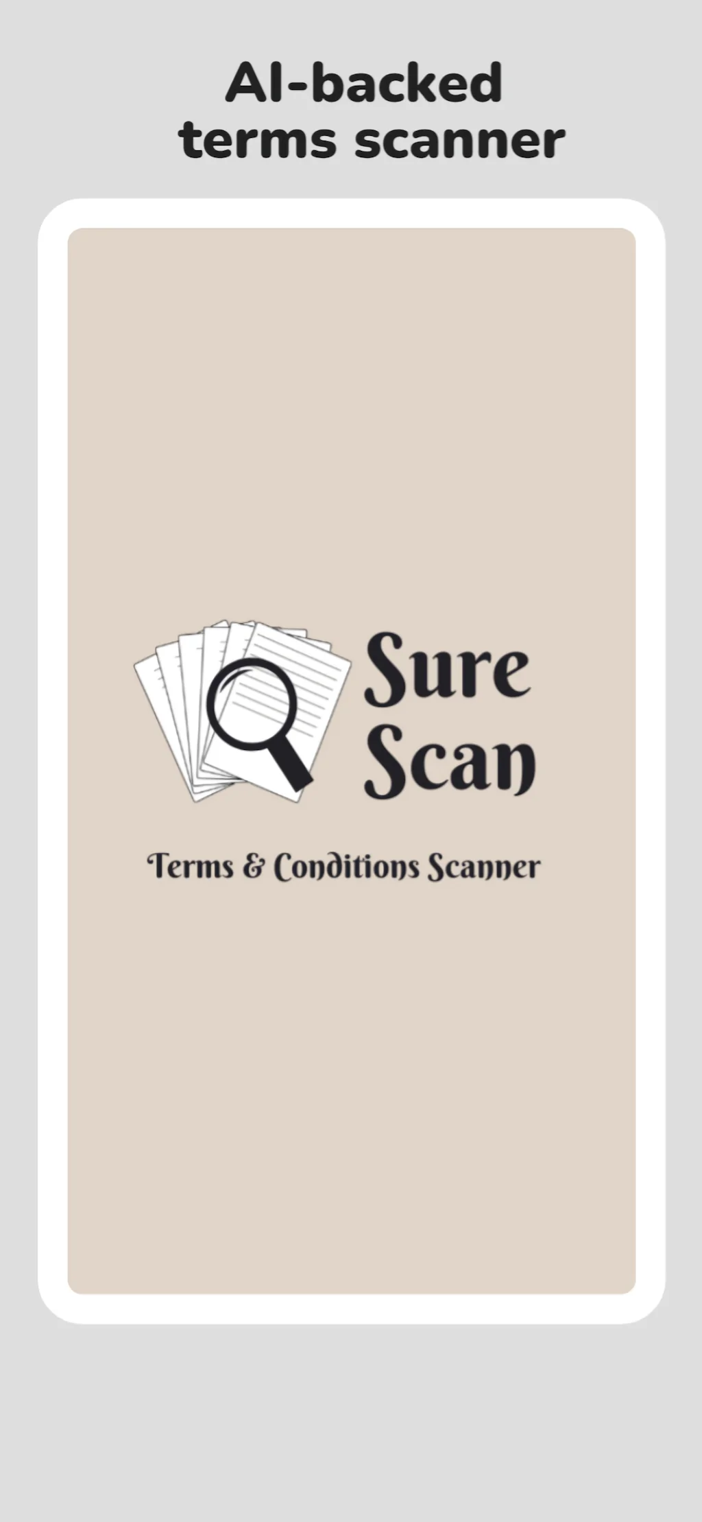 SureScan: AI-based T&C Scanner screenshot 1 of 6