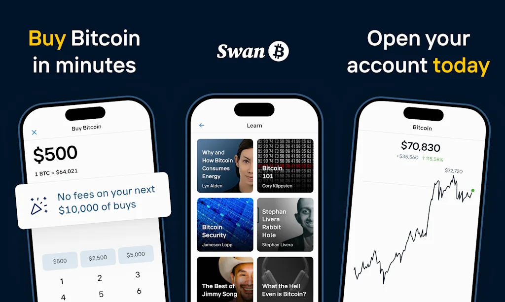Swan Bitcoin screenshot 1 of 2