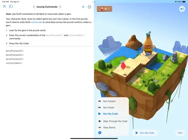 Swift Playgrounds screenshot 1 of 2